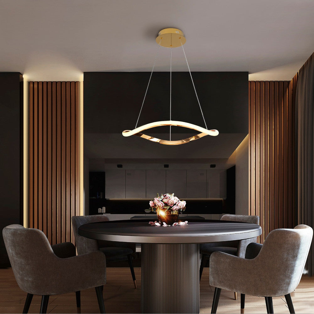 Qual a altura ideal para os candeeiros suspensos?