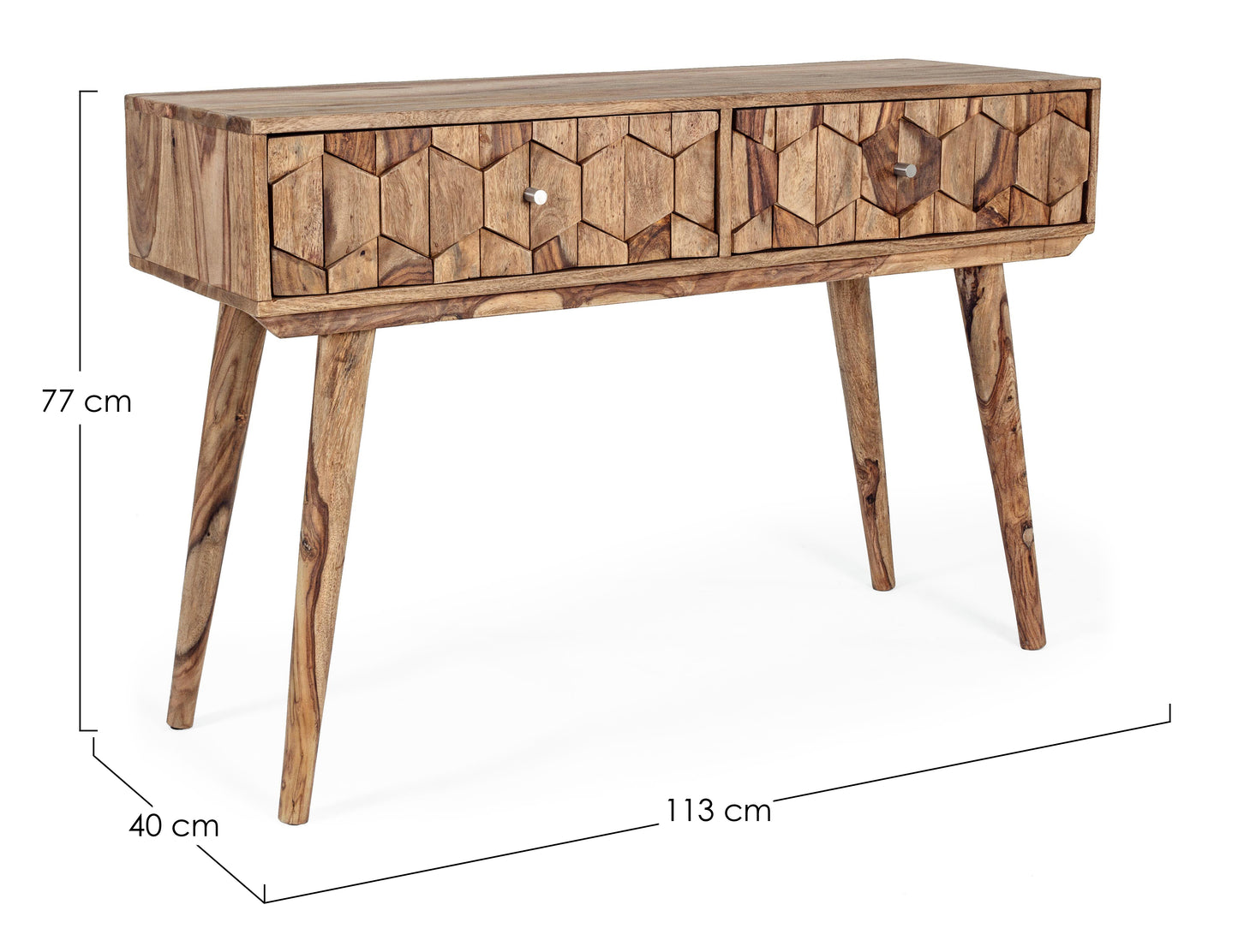 Consola Kant em madeira natural 113 cm