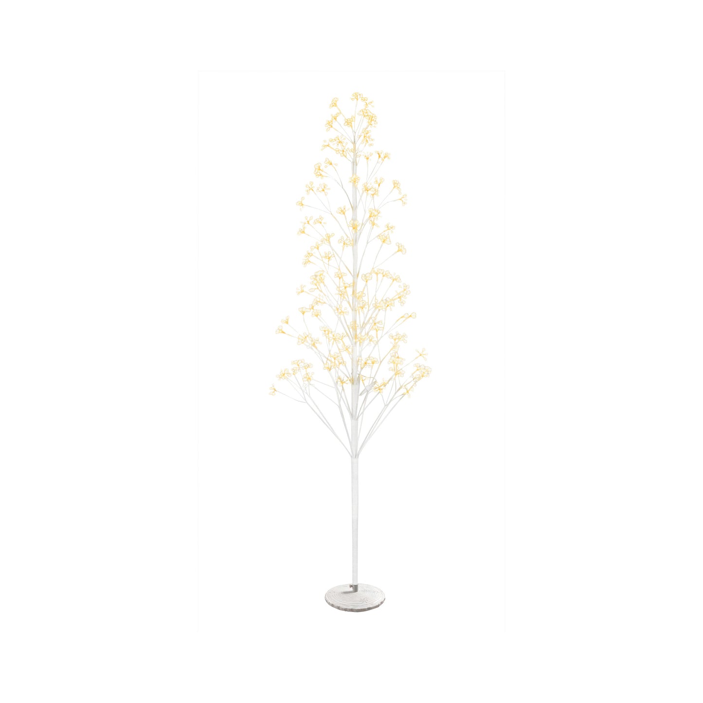 Árvore de Natal Branca c/luz 180cm