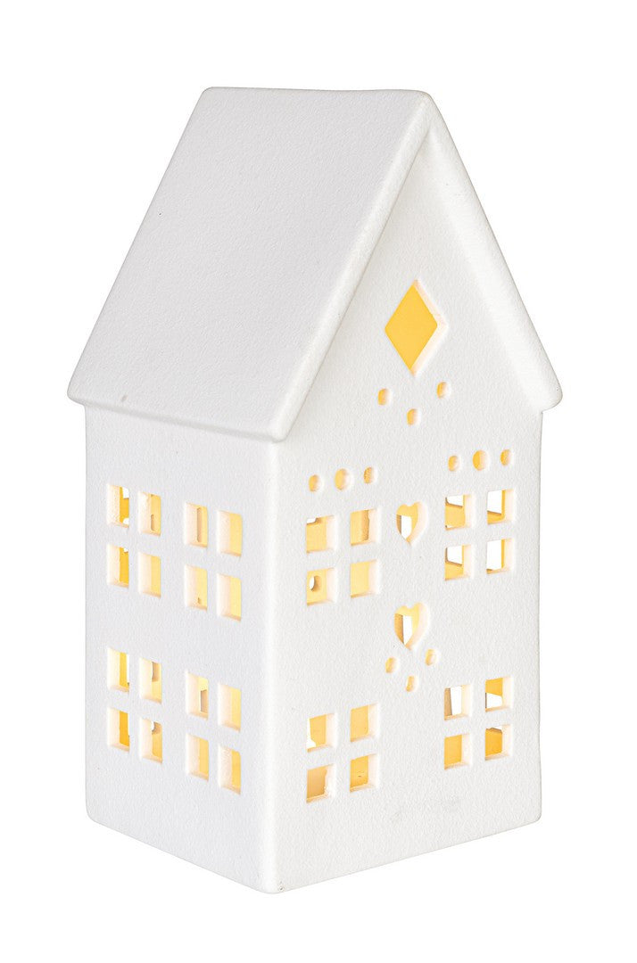 Casinhas iluminadas brancas