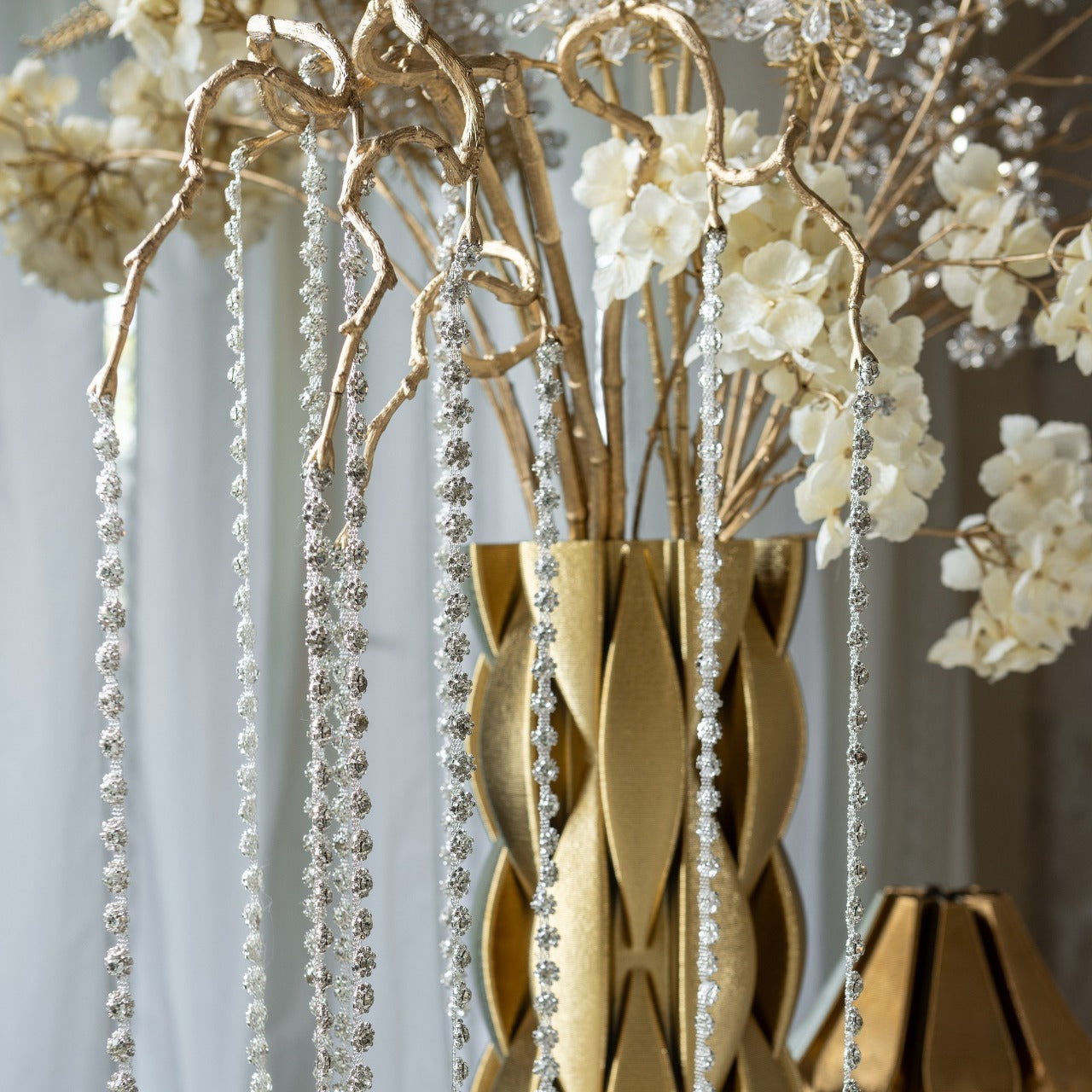 Jarra Intreccio Dourado 30 cm