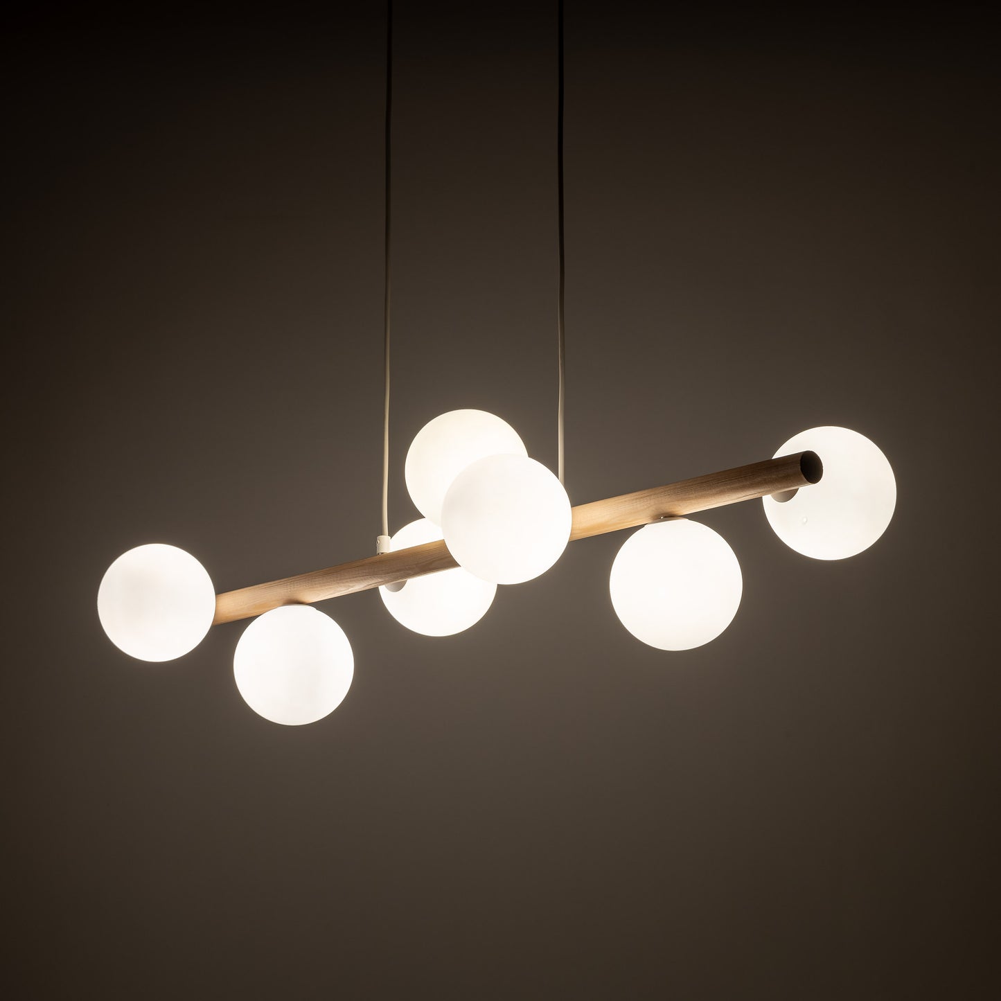 Candeeiro teto Estera Madeira 7L