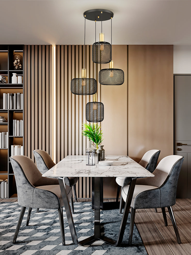 Candeeiro teto Osiris preto 4L – Estilo e Design