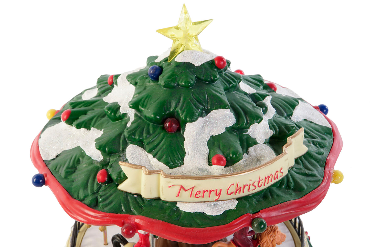 Carrossel de Natal Movimento, Luz e Música 26cm