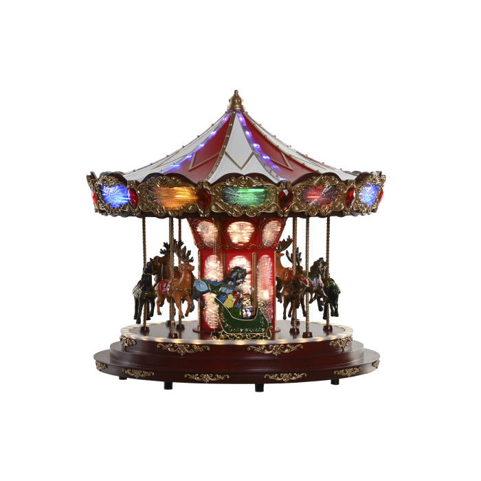 Carrossel de Natal Movimento, Luz e Música 42cm