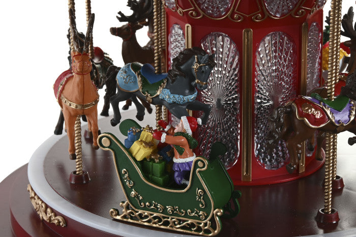 Carrossel de Natal Movimento, Luz e Música 42cm