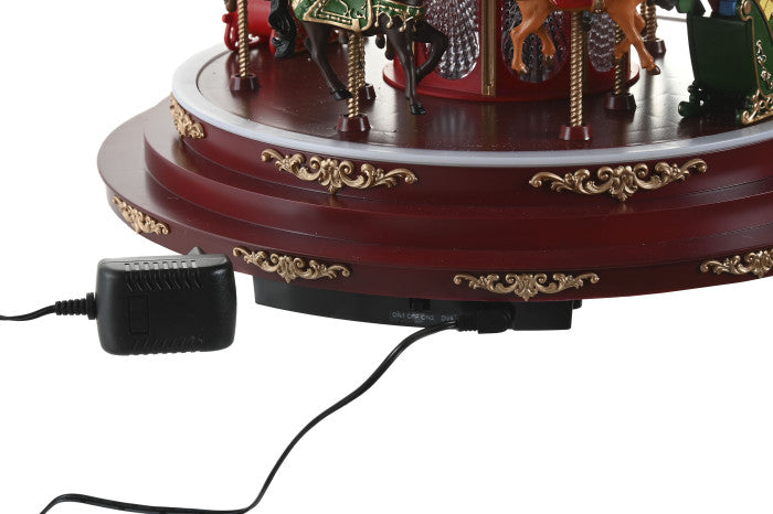 Carrossel de Natal Movimento, Luz e Música 42cm