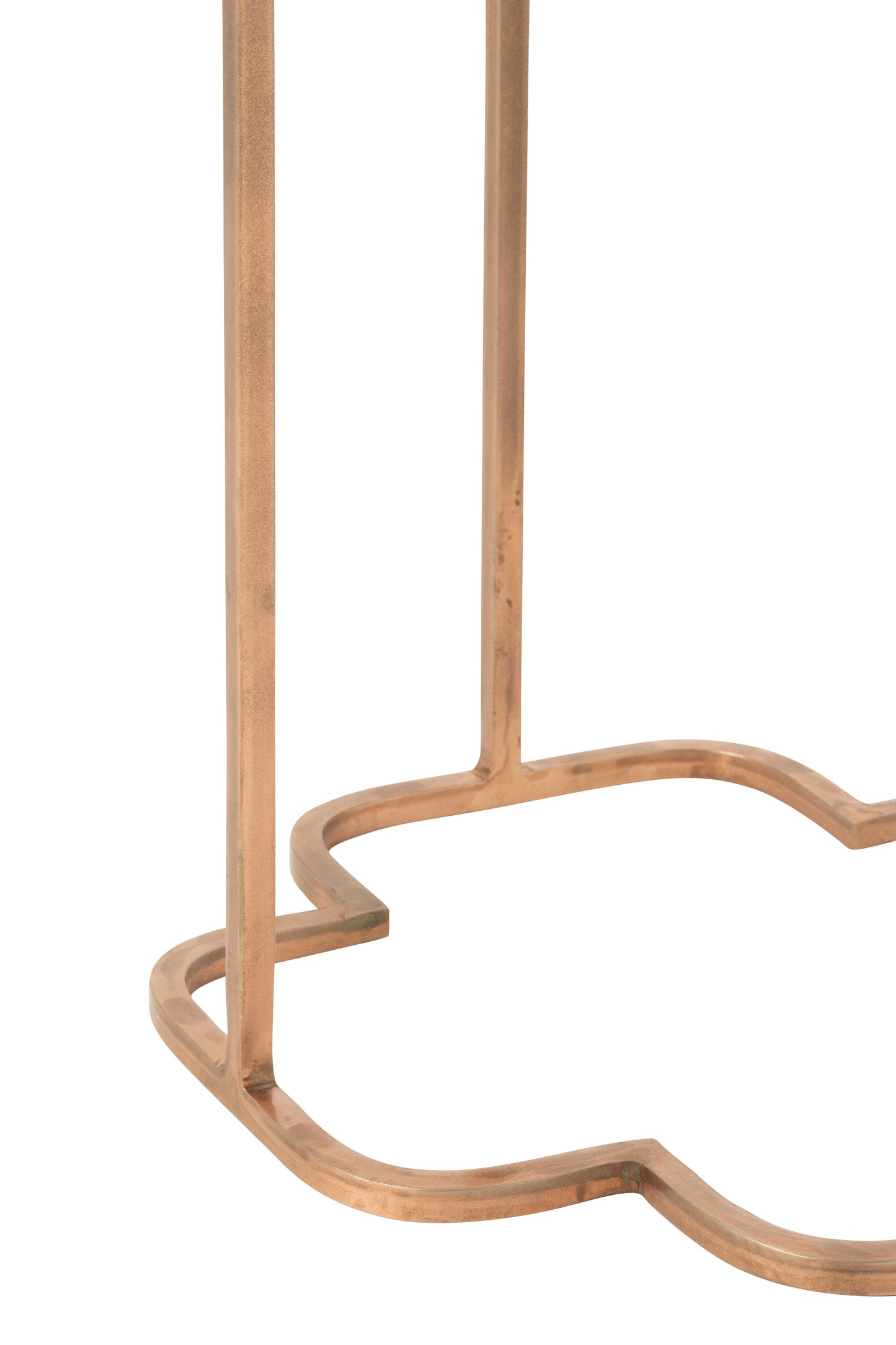 Mesas de apoio em metal cobre, 2 uni.