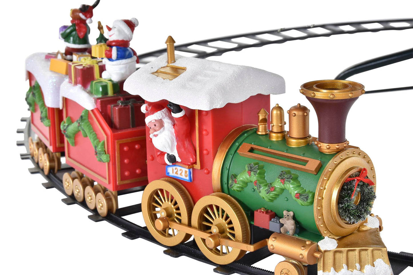 Pista e Comboio de Natal musical e movimento