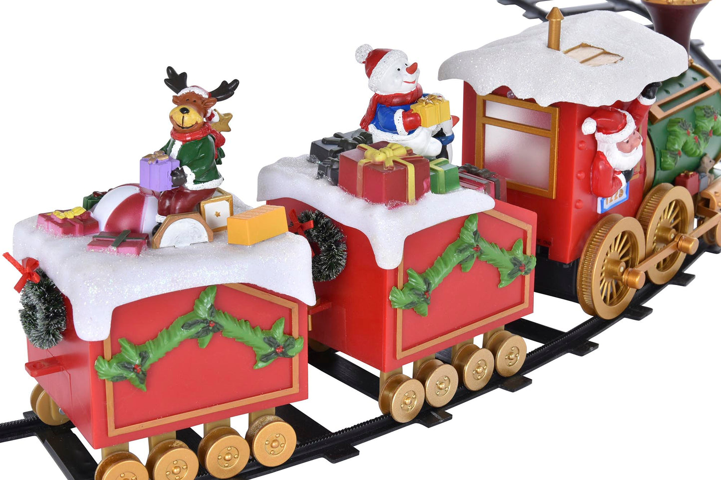 Pista e Comboio de Natal musical e movimento