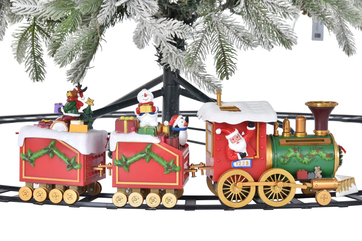 Pista e Comboio de Natal musical e movimento