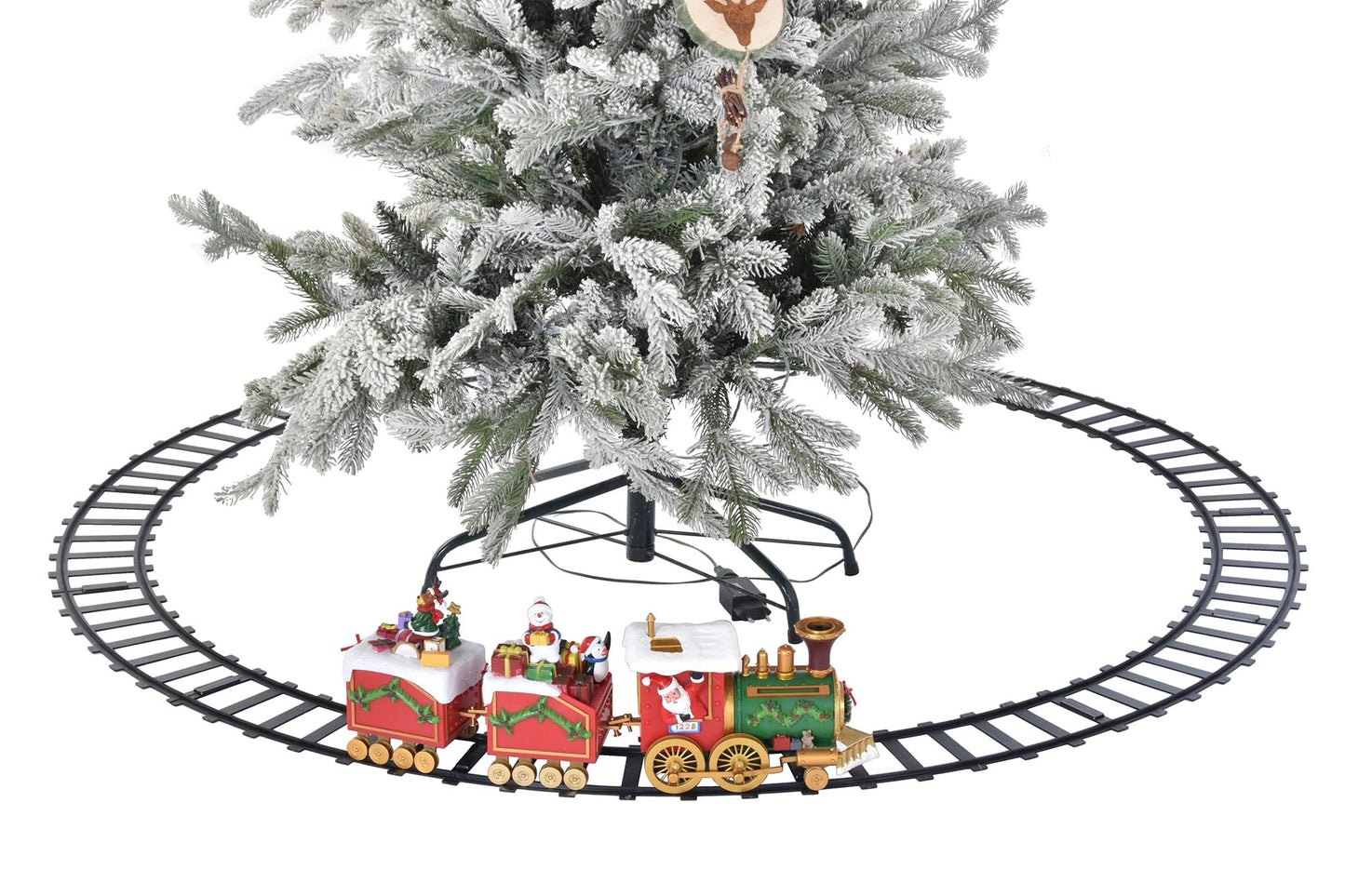 Pista e Comboio de Natal musical e movimento