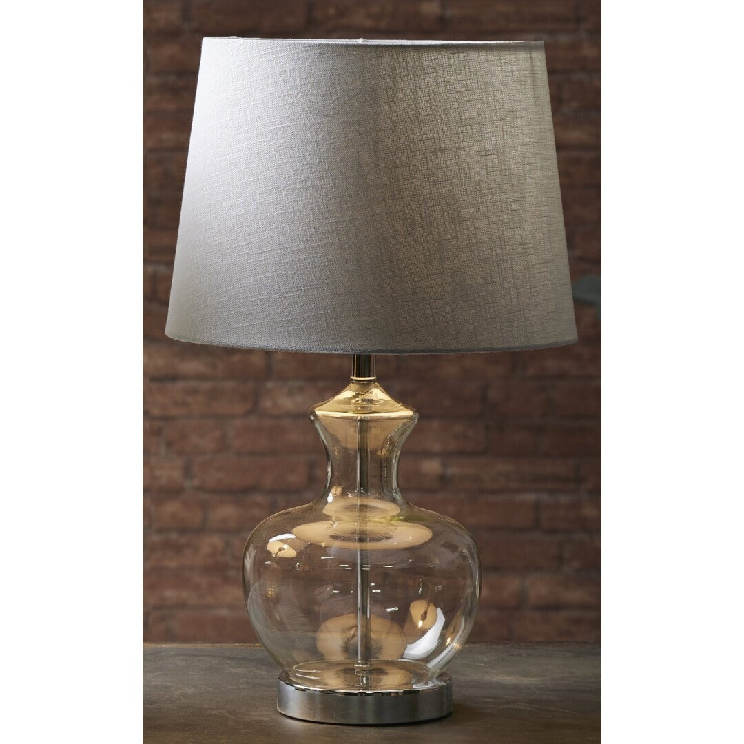 Tripura goldene Tischlampe mit Schirm