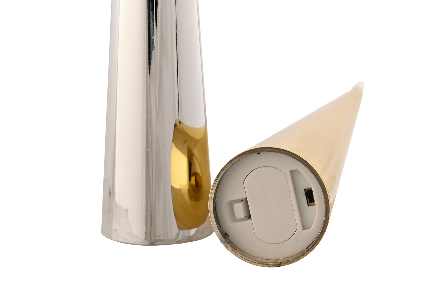 Vela com Luz LED dourado ou prateado