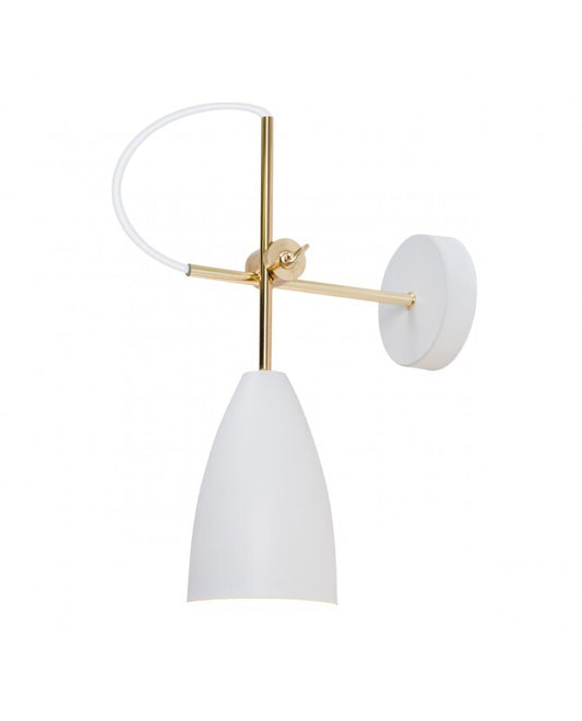 Manus weiße Wandlampe