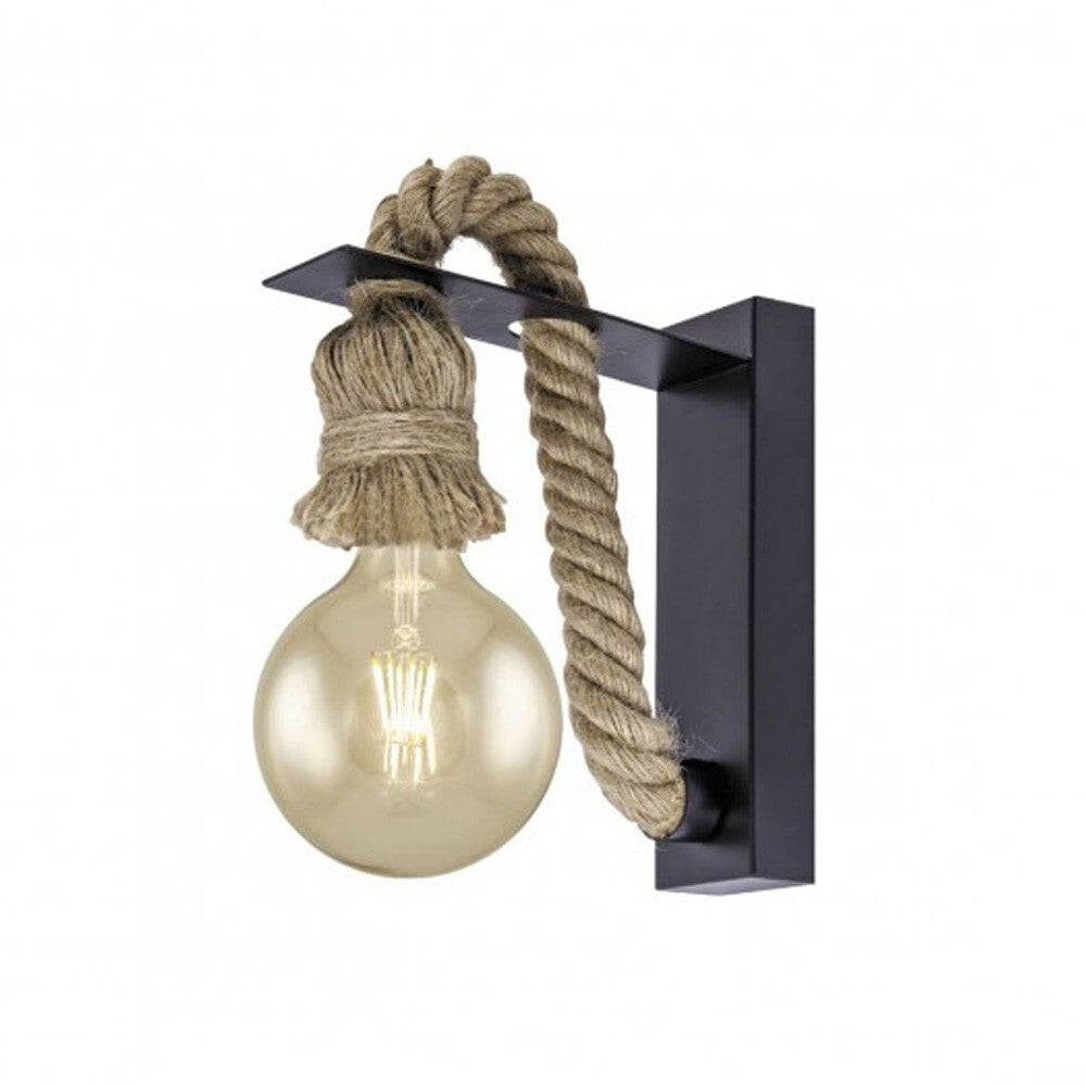 Candeeiro de parede Rope | Estilo industrial com corda