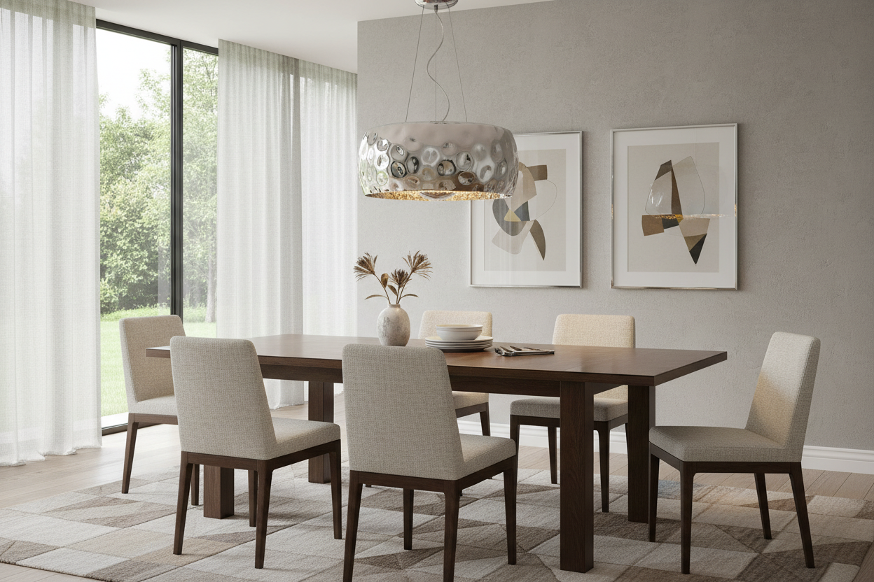 Candeeiro Fluvio em sala de jantar