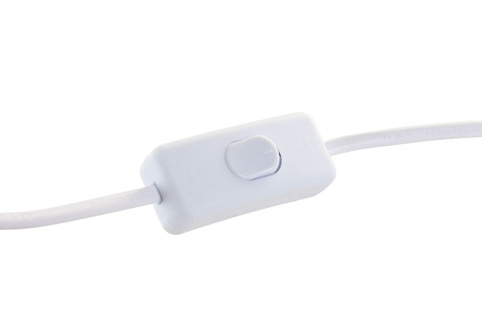 Candeeiro de mesa Twist branco e bege