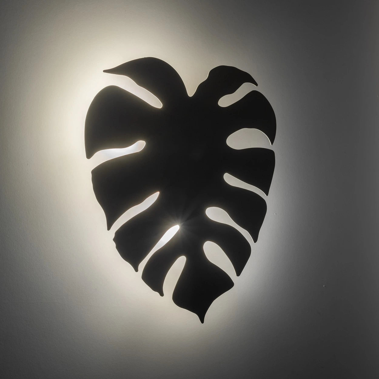 Candeeiro de parede folha Monstera bege