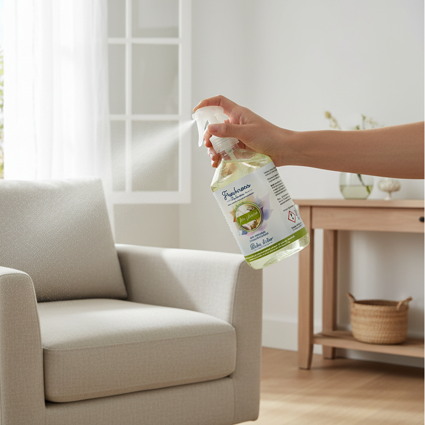 Flor Blanca spray em utilização em ambiente