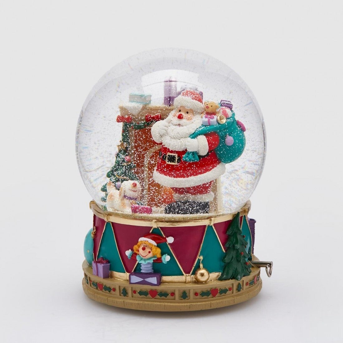 Globo de Neve Musical, Pai Natal 21cm