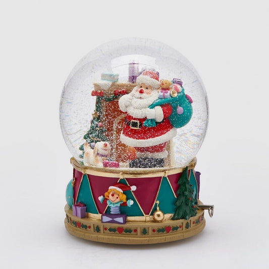 Globo de Neve Musical, Pai Natal 21cm