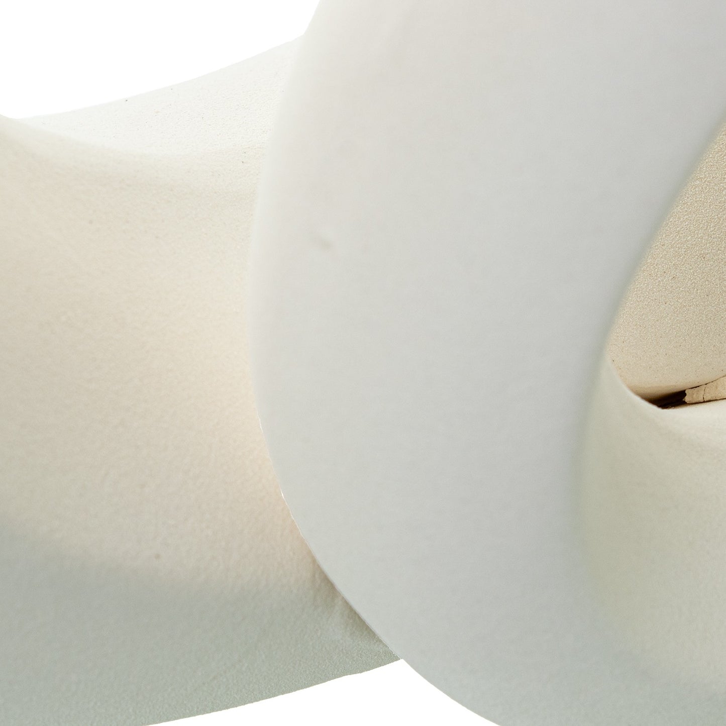 Jarra cerâmica creme com dois anéis