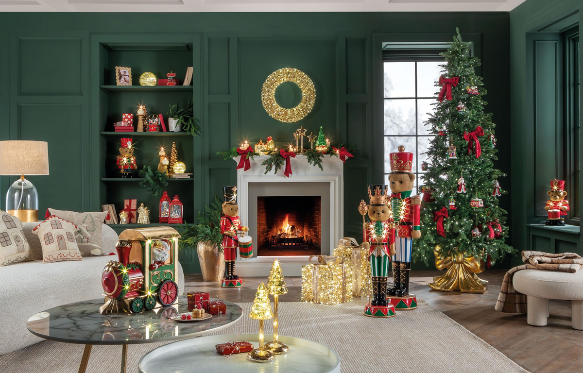 Base de Árvore de Natal "Maison de Noël" com Laço