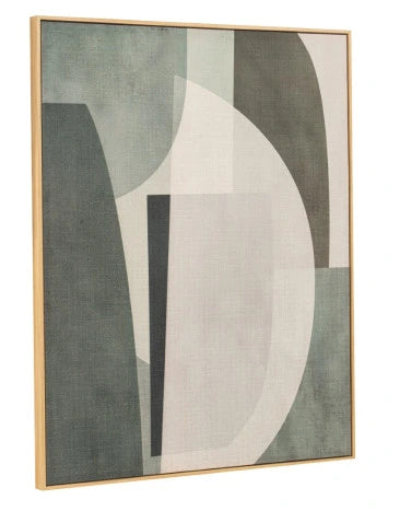 Quadros abstratos verdes 80x100cm, 2 uni.