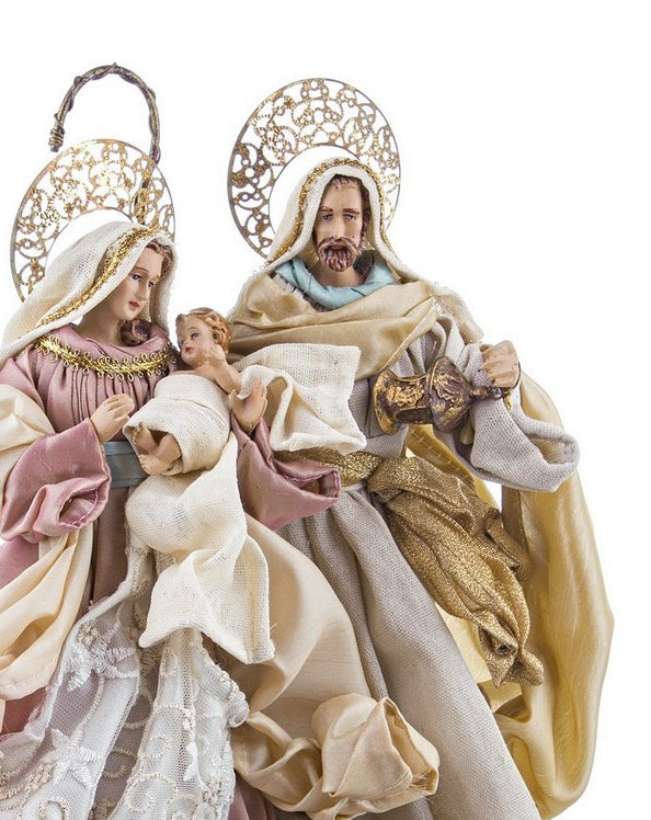 Sagrada família tons suaves e dourado
