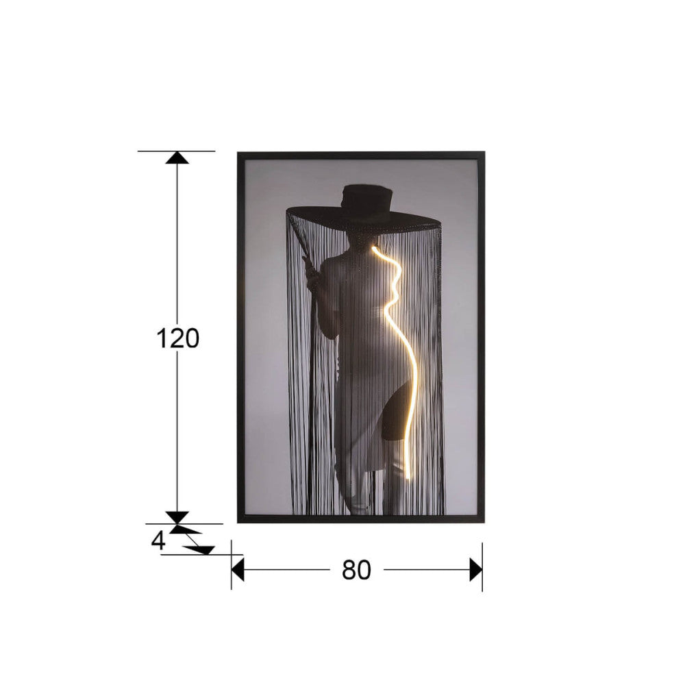 Quadro com Luz LED Diva 80 × 120 cm