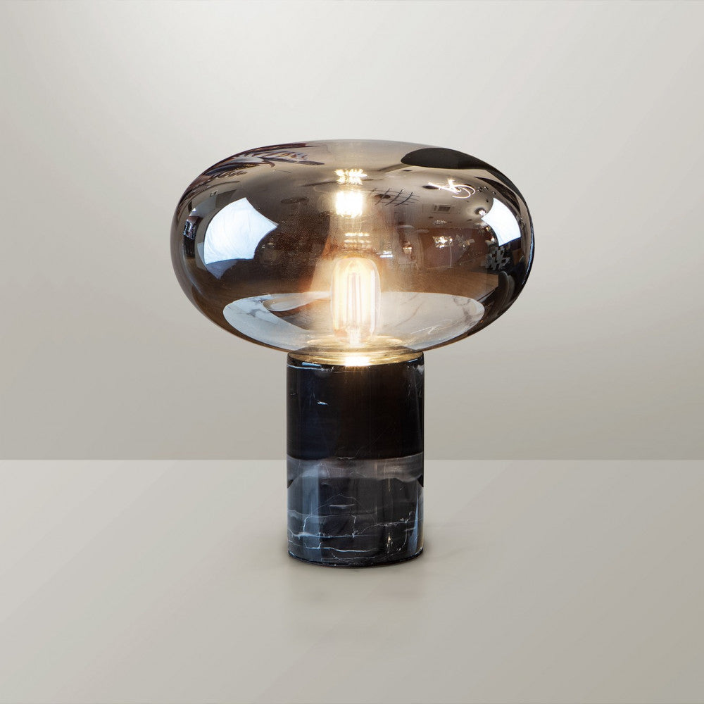 Candeeiro de mesa Fungi preto | Design moderno e elegante