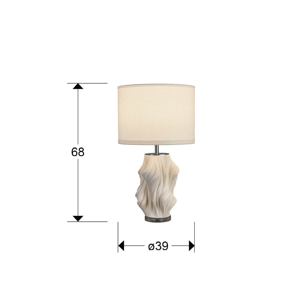 Candeeiro de mesa Kaos branco