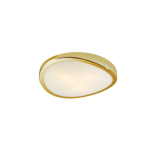 Candeeiro teto plafon Leda dourado
