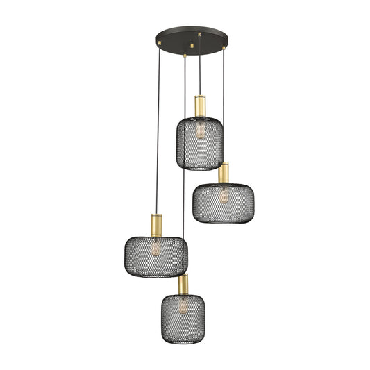 Candeeiro teto Osiris preto 4L – Estilo e Design | Juve2
