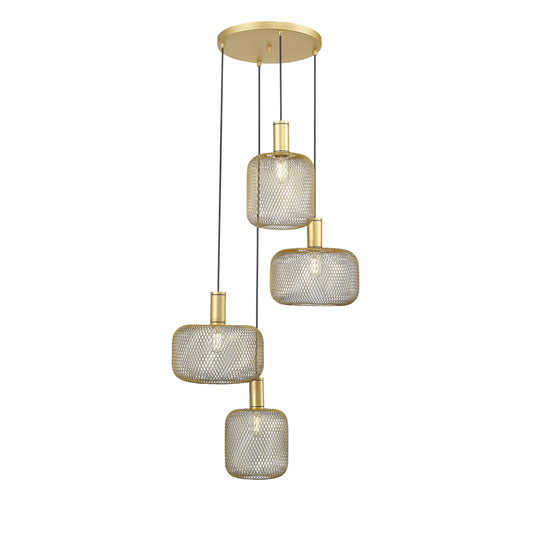 Candeeiro teto Osiris dourado 4L | Iluminação moderna – Juve2