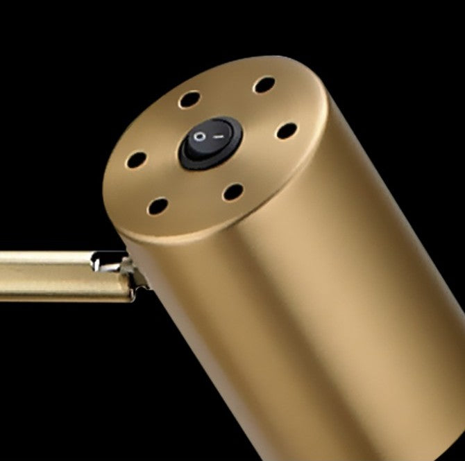 Candeeiro de secretária Paros preto e dourado