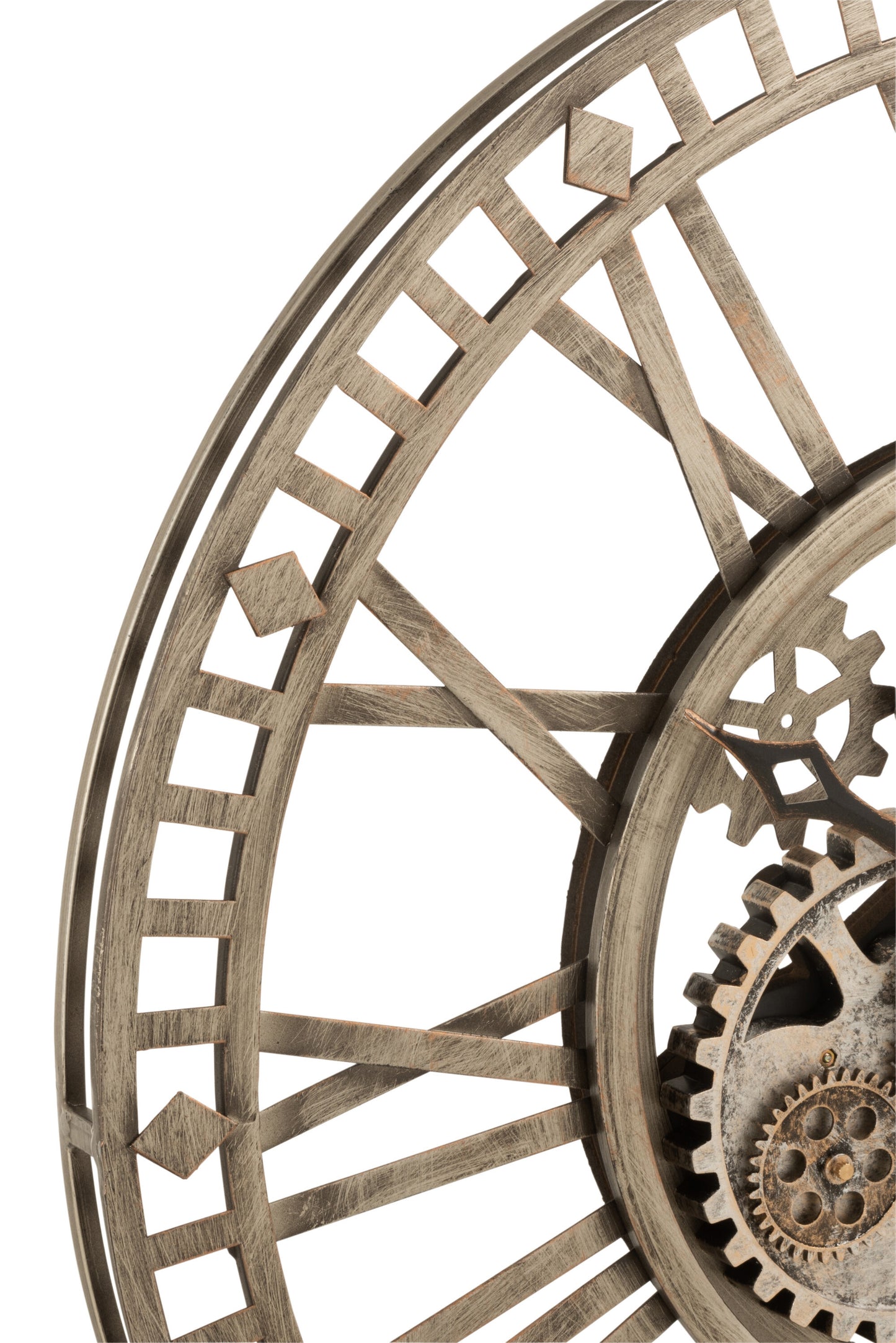 Relógio de Parede Vintage Dourado Antigo