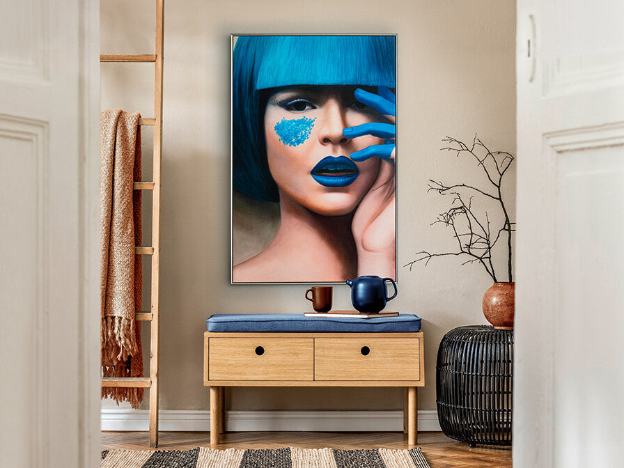 Quadro Blue azul 120x80cm