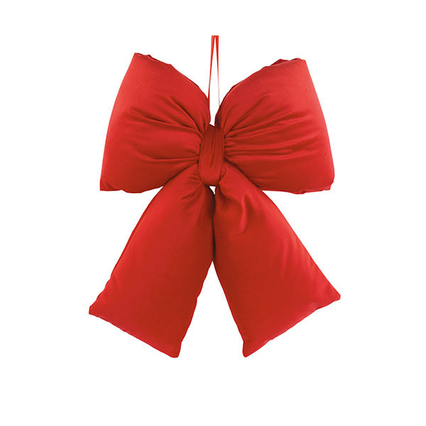 Laço grande em veludo vermelho