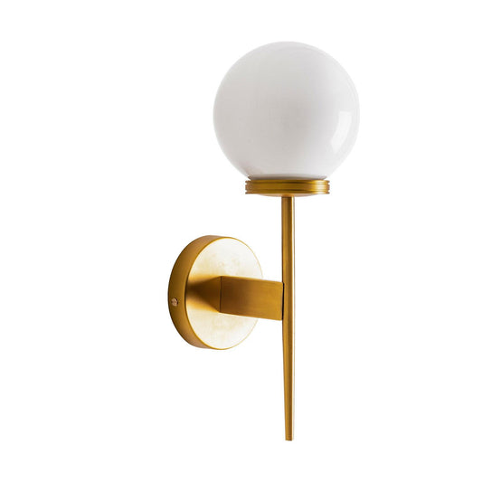 Candeeiro de parede Bola Art Déco Dourado