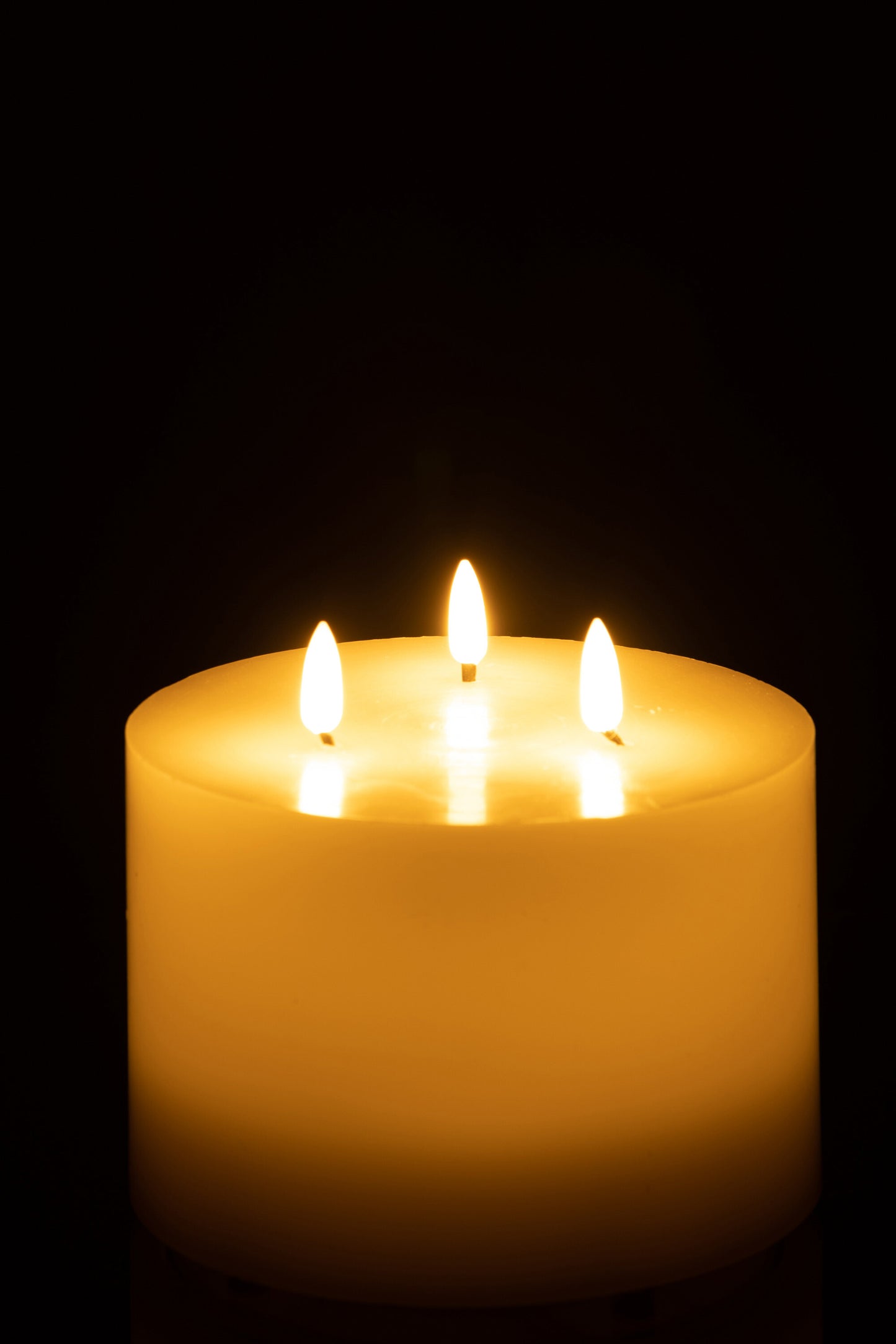 Vela LED 3 Chamas Branca