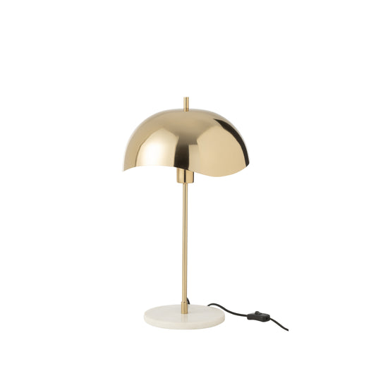 Candeeiro mesa Kilu dourado e mármore