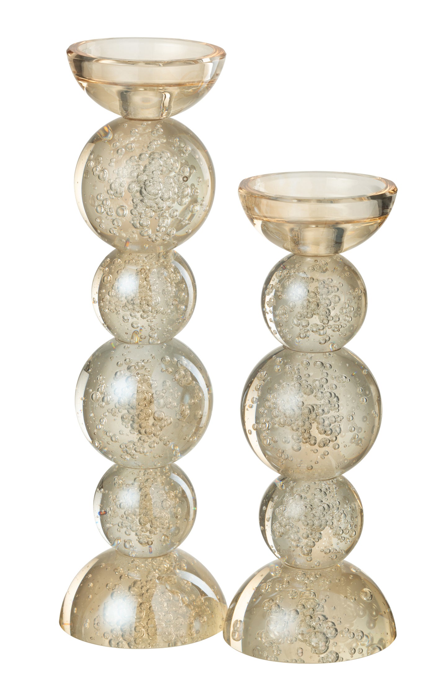 Castiçal Champanhe vidro grande