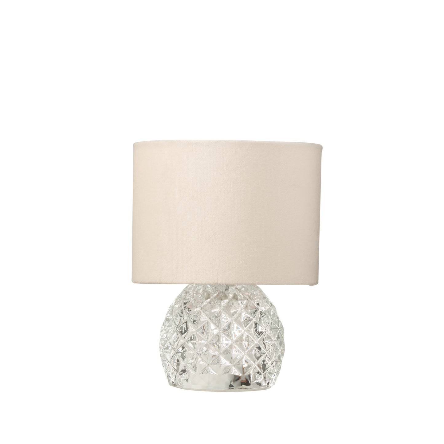 Candeeiro de Mesa a pilhas em vidro transparente