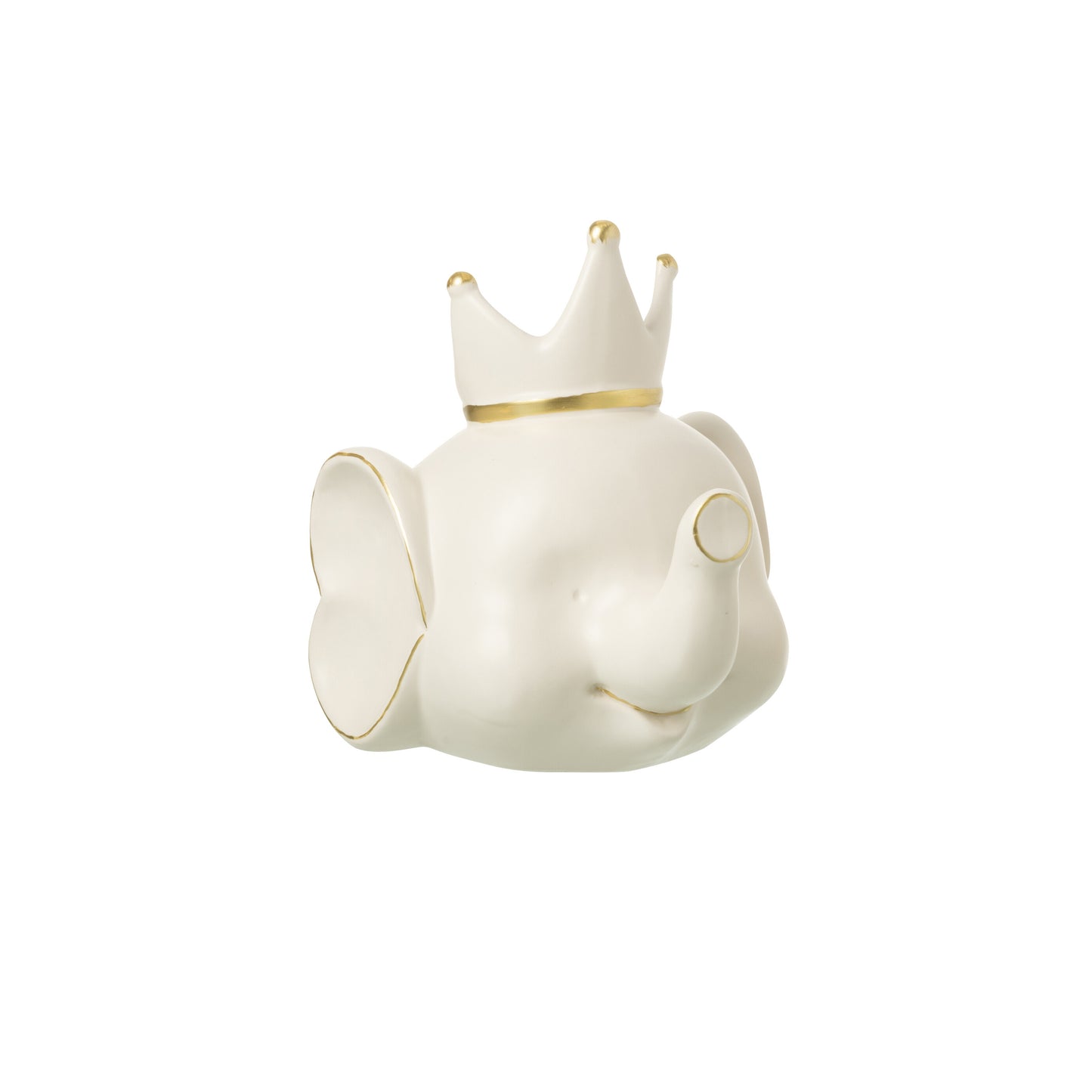 Mealheiro animal branco e dourado