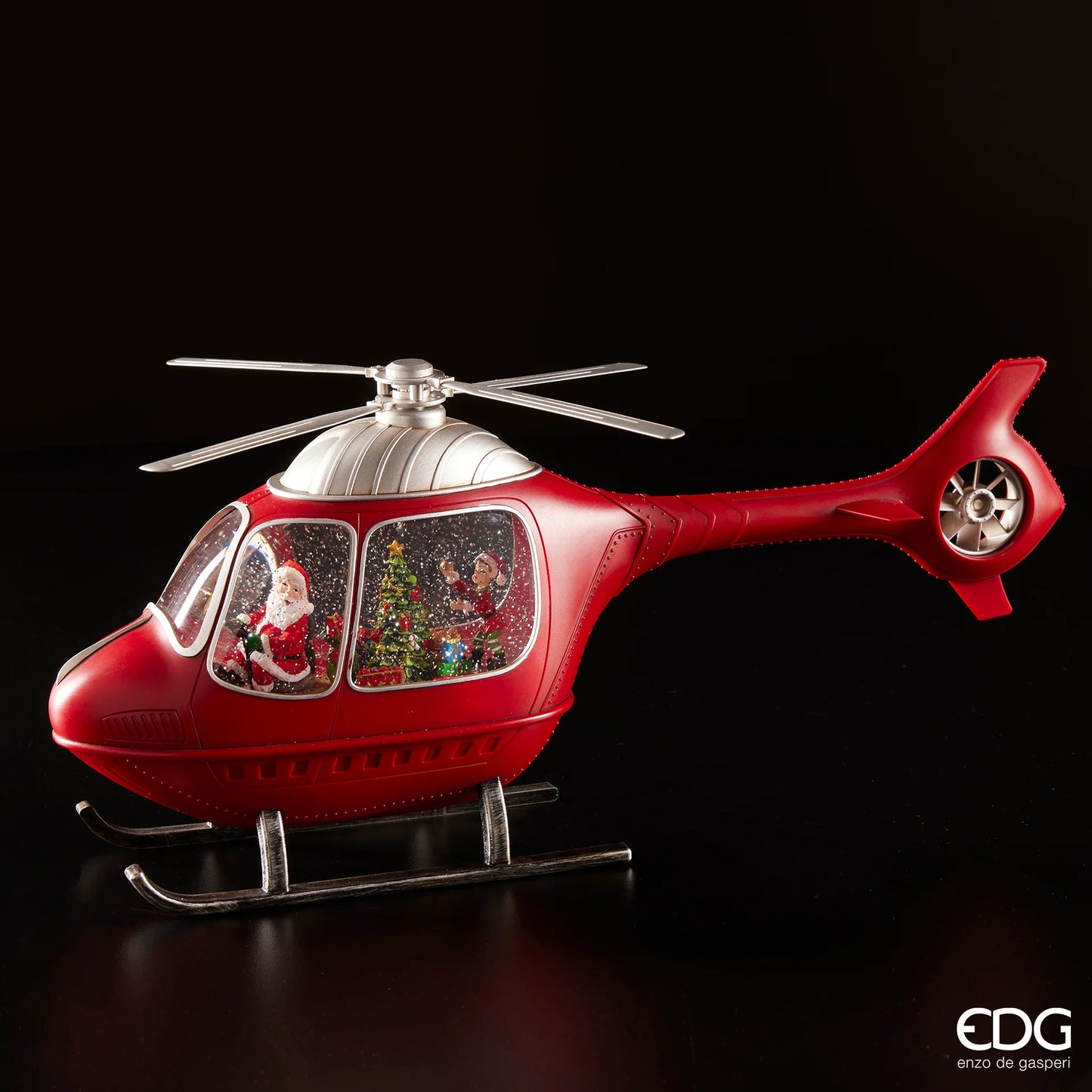 Helicóptero de Natal Movimento, Luz e Música 47 cm