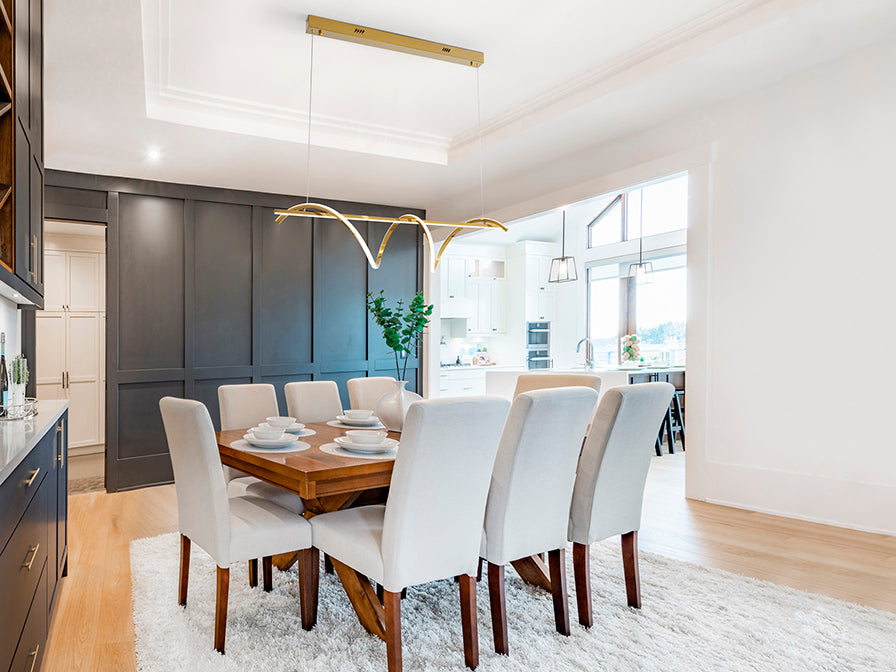 Candeeiro teto Asure dourado