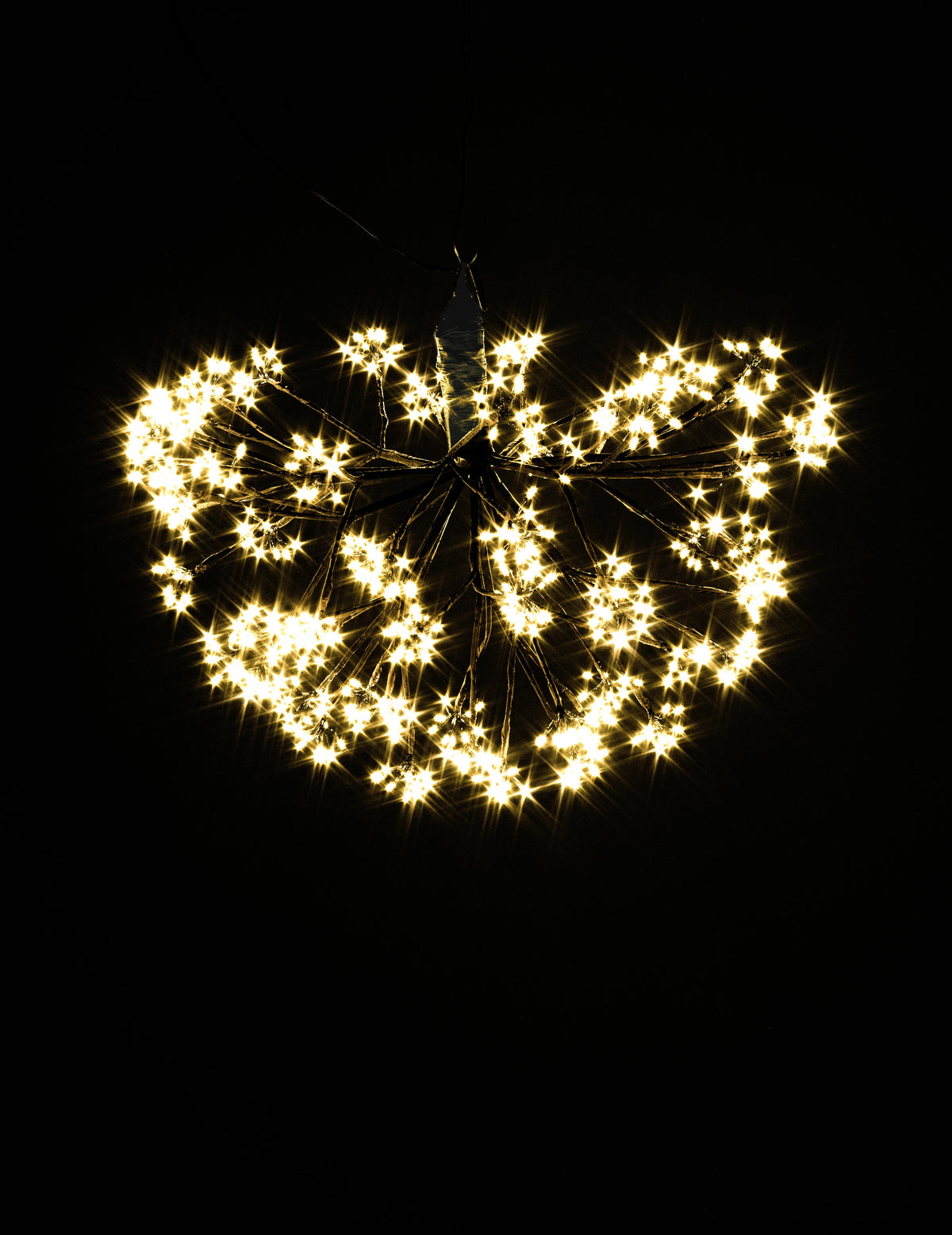 Bola de Luz Fireball 600 MicroLED castanha Ø45 cm