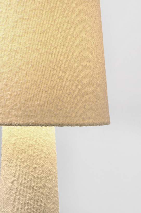 Candeeiro de Pé Radha em Bouclé Bege 120 cm